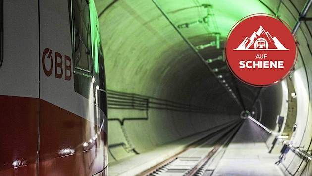 Ab Dezember werden im Koralmtunnel regelmäßig Züge unterwegs sein. (Bild: Krone KREATIV/Jürgen Fuchs)