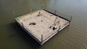 WWF-Aktivist Michael Stelzhammer und sein Team greifen den raren Flussseeschwalben mit ...