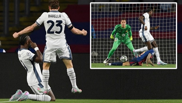 Inter Bejubelt einen Rekordtreffer! (Bild: Krone KREATIV/AFP or licensors)