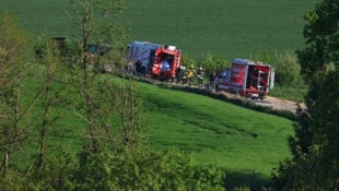 Die Feuerwehr musste den Mann befreien. (Bild: Matthias Lauber/laumat.at)