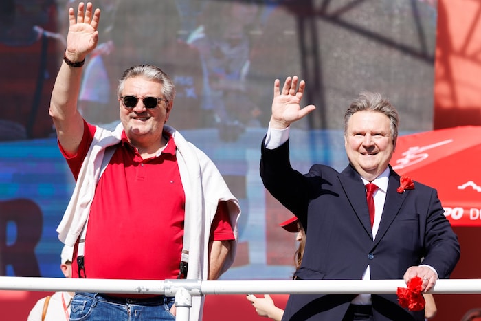 Bürgermeister Michael Ludwig und Wiens Stadtrat Peter Hacker