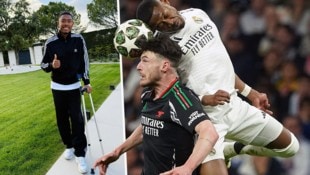 David Alaba kann schon wieder lachen.
