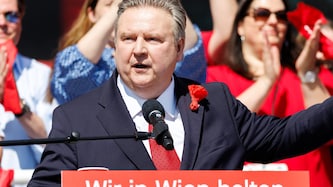 Wiens Bürgermeister Michael Ludwig (SPÖ) unterstrich den roten Anti-FPÖ-Kurs. (Bild: APA/FLORIAN WIESER)