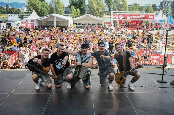 Die Südsteirer spielten im Vorjahr beim Linzer Krone-Fest, Ende Mai unterhalten sie beim Fest ...