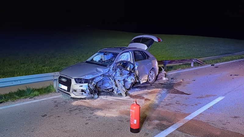 Die Unfallstelle auf der B320 (Bild: BFV Liezen)