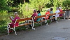 Die Parkanlagen locken mit Sonnenschein. Ab heute kommen auch Wiens Freibäder dazu. (Bild: Zwefo)