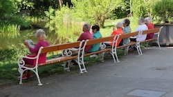 Die Parkanlagen locken mit Sonnenschein. Ab heute kommen auch Wiens Freibäder dazu. (Bild: Zwefo)