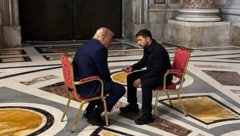 Hatten sich einiges zu sagen: Trump und Selenskyj. (Bild: AFP/Handout official Telegram channel of the Head of the Office of the President of Ukraine Andriy Yermak)