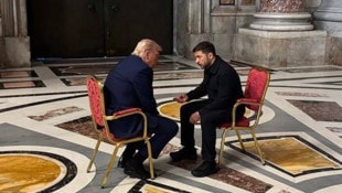 Hatten sich einiges zu sagen: Trump und Selenskyj. (Bild: AFP/Handout official Telegram channel of the Head of the Office of the President of Ukraine Andriy Yermak)