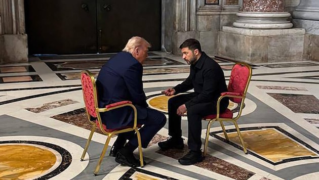 Hatten sich einiges zu sagen: Trump und Selenskyj.