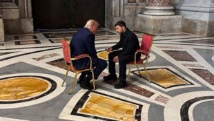 Hatten sich einiges zu sagen: Trump und Selenskyj. (Bild: AFP/Handout official Telegram channel of the Head of the Office of the President of Ukraine Andriy Yermak)