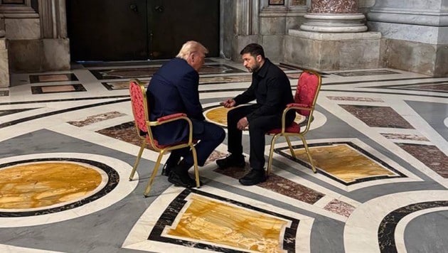Hatten sich einiges zu sagen: Trump und Selenskyj. (Bild: AFP/Handout official Telegram channel of the Head of the Office of the President of Ukraine Andriy Yermak)
