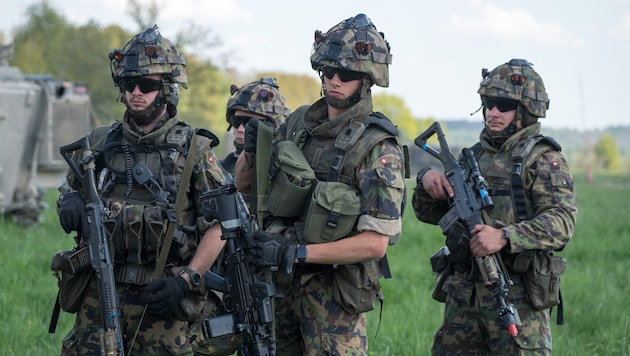 Rund 1300 Soldaten trainieren bei der „TRIAS25“: Neben Kampf- und Kampfschützenpanzer kommen bei der gemeinsamen Übung am Truppenübungsplatz Allentsteig auch Drohnen zum Einsatz. (Bild: Molnar Attila)
