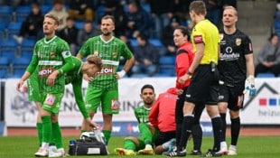 Im November wirkten die Austrianer gegen Amstetten ratlos, verloren 0:1. (Bild: GEPA)