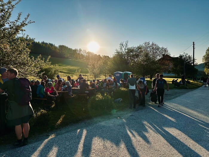 Die aufgehende Sonne motiviert.