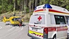 Die Unfallstelle in einer Kehre der Hochschwab-Bundesstraße (Bild: RK Mariazellerland/B. Graier)