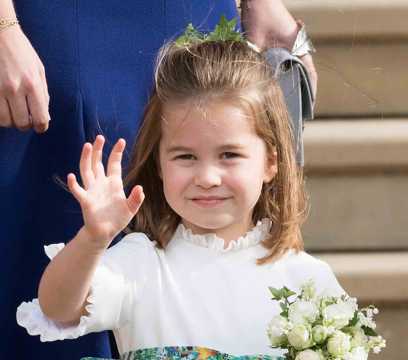 Prinzessin Charlotte bei der Hochzeit ihrer Tante Eugenie als Brautjungfer (Bild: PPS/www.PPS.at)