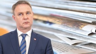 Babler will bei der Pressefreiheit weiter aufholen. (Bild: Krone KREATIV/Barbara Gindl/APA/picturedesk.com, SEPA.Media/Michael Indra)