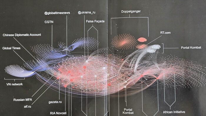 So sieht die Desinformations-Wolke über Europa aus.