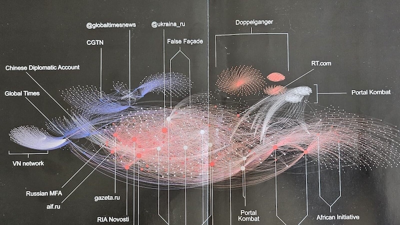 So sieht die Desinformations-Wolke über Europa aus. (Bild: FIMI)