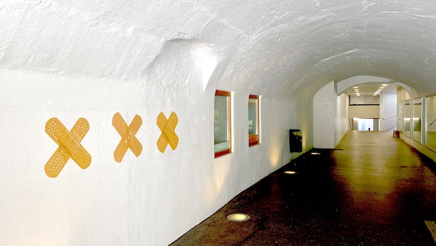 Viel zu entdecken gibt es in der Feldkircher James-Joyce-Passage. Mit der Installation „DADA ...