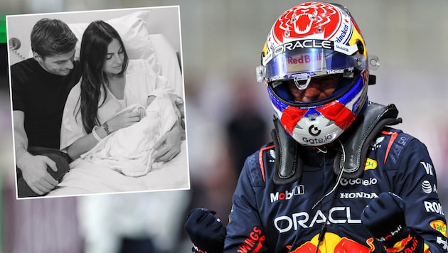 Max Verstappen und Kelly Piquet sind Eltern geworden. (Bild: Krone KREATIV/GEPA pictures, instagram.com/maxverstappen1)