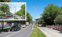 Künftig werden nur noch die Linie 18 und Fahrräder die Hauptallee im Prater queren. Für Autos ...