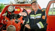 Walter Bugl hält als Vize-Abschnittskommandant weiter im Pielachtal die Floriani-Fahne hoch.