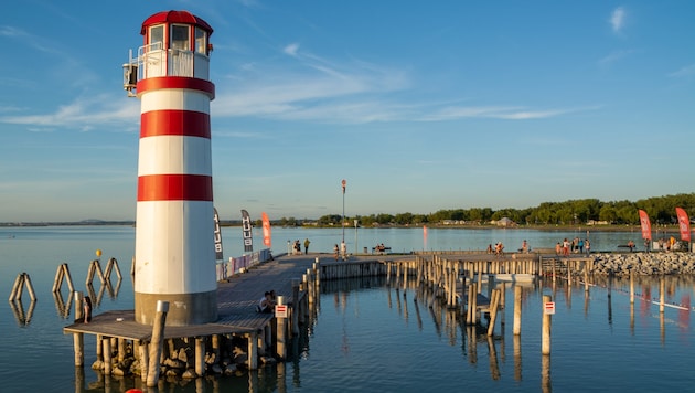12 Meter sind es rund um den Leuchtturm. Diese Distanz wird der Extremläufer 3516 Mal hinter sich bringen.  (Bild: Charlotte Titz)