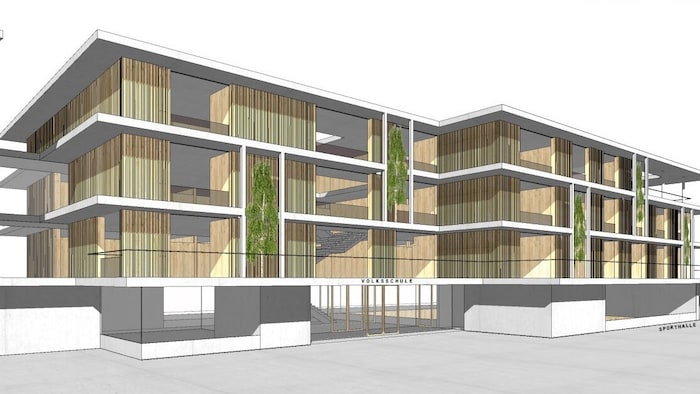 Im Schuljahr 27/28 soll die Volksschule bezugsfertig sein