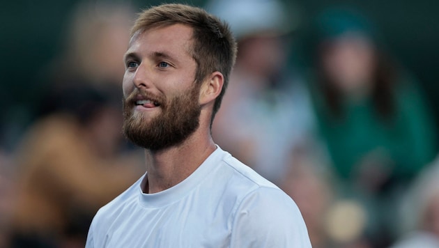 Corentin Moutet hat sich dieses Mal als Opfer dargestellt. (Bild: AFP/APA/Getty Images via AFP/GETTY IMAGES/Harry How)