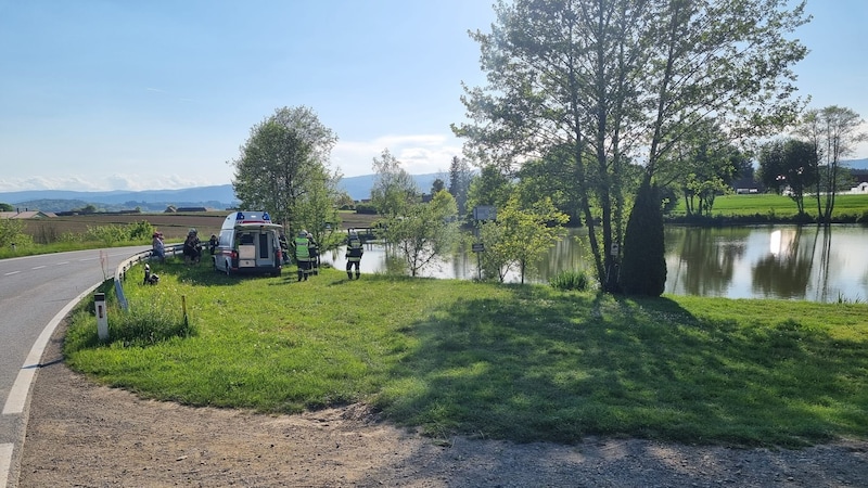 Die Unfallstelle bei Gussendorf (Bild: FF Gussendorf)