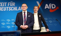 Der Verfassungsschutz hielt fest, dass auch Aussagen der Parteichefs Tino Chrupalla (50) und ...