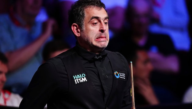 Ronnie O‘Sullivan muss seine Titelträume begraben. (Bild: AP/Mike Egerton)