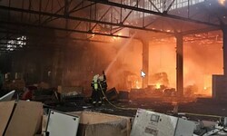 In Wiener Neustadt hat am Freitagabend eine Lagerhalle gebrannt.