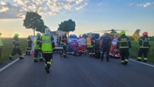 Ein schwerer Unfall forderte in Schwadorf ein Todesopfer. (Bild: Freiwillige Feuerwehr Schwadorf )