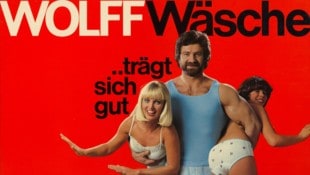 Schaufenstersteher des Textilunternehmens Wolff in Hard.   (Bild: Plakatsammlung Wirtschaftsarchiv Vorarlberg)