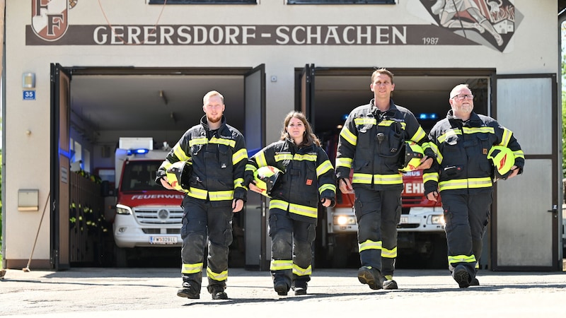 Tanja Scharinger führt die Feuerwehr Gerersdorf. (Bild: Wenzel Markus)