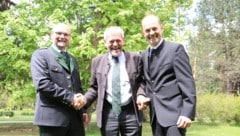 „Demut vor Funktion und Jägerschaft prägen mein Verständnis als Landesjägermeister“, so Anton Larcher, im Bild mit Stv. Anton Birlmair (li.) und LWK-Präsident Josef Hechenberger (re.) (Bild: Birbaumer Christof)