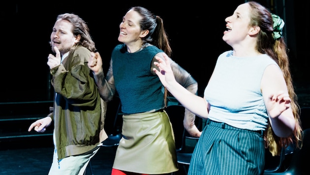 Moritz Ostanek, Anna Rausch und Marielle Layher (Bild: Lex Karelly)