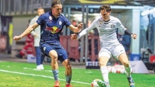 Belmin Beganovic (re.) kommt auf 20 Einsatzminuten in der Bundesliga. (Bild: GEPA)