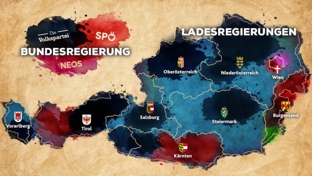 Nach den Wahlen 2024 und 2025 wurde Österreich politisch bunter. (Bild: Krone KREATIV/stock.adobe.com)