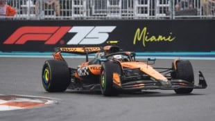 Lando Norris durfte am Ende über den Sprint-Sieg jubeln. (Bild: AP/ASSOCIATED PRESS)