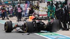 Max Verstappen kassierte für den Zwischenfall eine empfindliche Zeitstrafe.  (Bild: AP/ASSOCIATED PRESS )