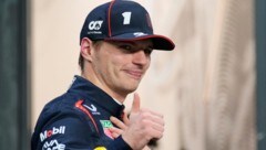 Große Freude beim frisch gebackenen Papa: Max Verstappen hat sich die Pole-Position gesichert.  (Bild: AP/ASSOCIATED PRESS )