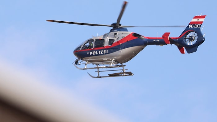 Mittels Wärmebildkamera wurde der Gesuchte aus der Luft aufgespürt.