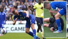 Jamie Vardy unterbrach das Match, indem er sich kurzzeitig als Schiedsrichter versuchte.