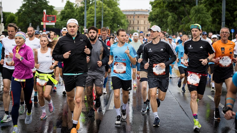 Auch Dominic Thiem war in Wien mittendrin im Geschehen. (Bild: Matthias Heschl for Wings for Life World Run)