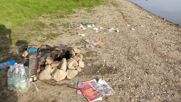 Unglaublich, was nach dem Grillen alles „vergessen“ wird.  (Bild: HK)