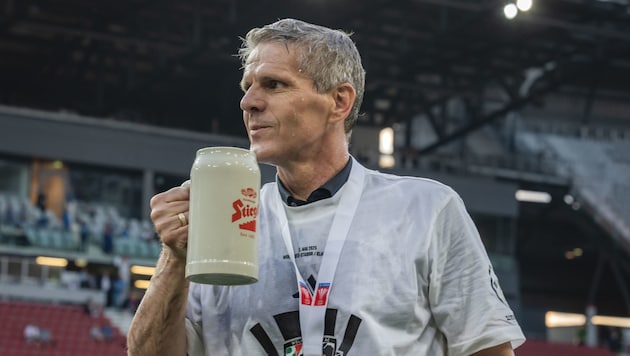 Feiert Didi Kühbauer nach dem Cup-Sieg nun auch den Erfolg in der Meisterschaft?